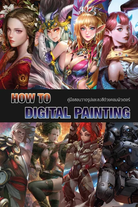 How to Digital Painting คู่มือสอนวาดรูปและลงสีด้วยคอมพิวเตอร์ — Athena Publishing House